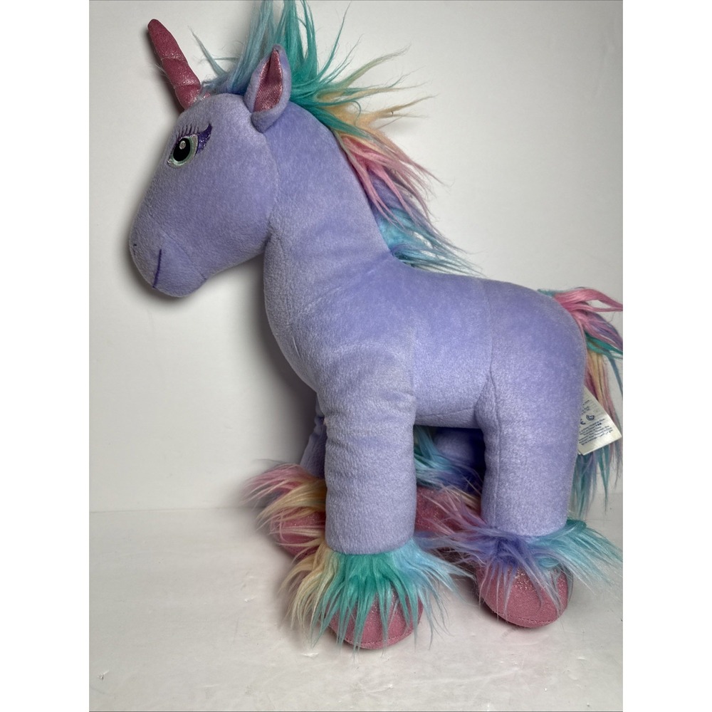 Build A Bear‎ Plush Fairy Friends Purple Rainbow Unicorn 16" Stuffed Animal READ
